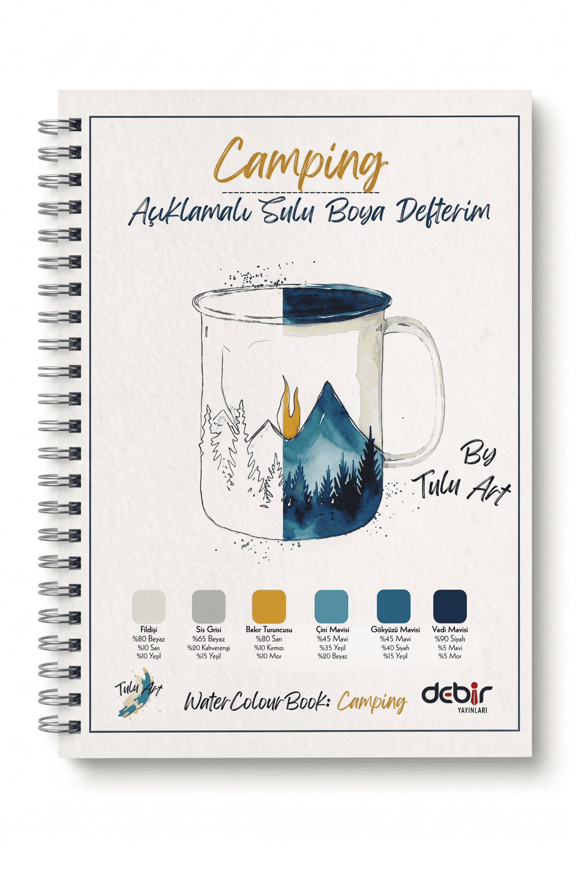 Açıklamalı Sulu Boya Defterim Camping