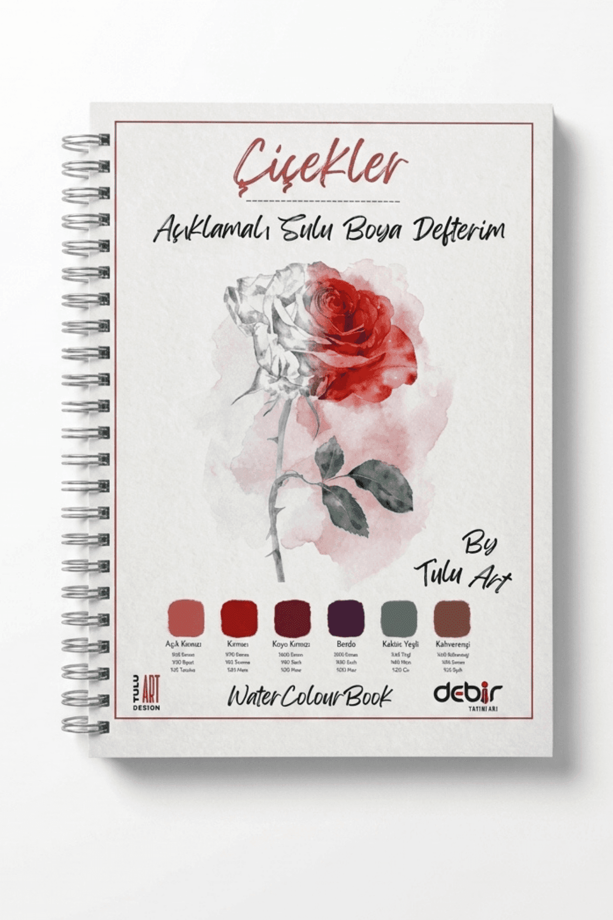 Çiçekler Açıklamalı Sulu Boya Seti (6/7)